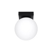Plafoniera Pure Lume SOLEDA nera sfera vetro 1xG9