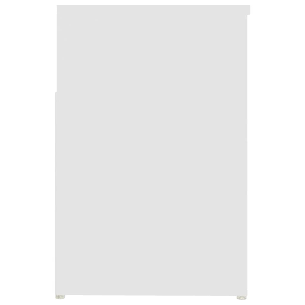Panca portascarpe/stivali cassettiera scaffale mobiletto portaoggetti per ingresso 80 x 30 x 45 cm legno ingegnerizzato bianco 02_0022891