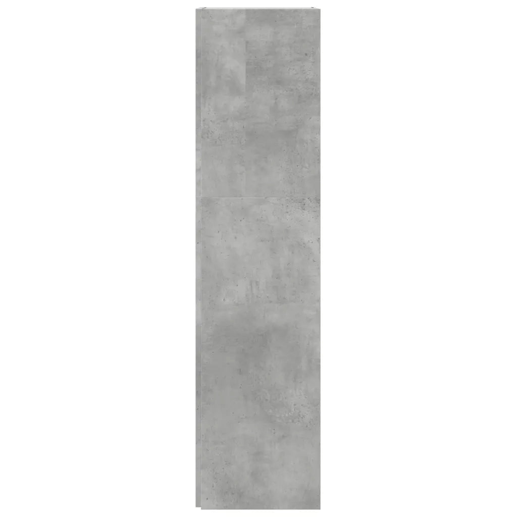Mobile angolare contenitore moderno 33 x 33 x 132 cm elegante finitura in legno composito grigio cemento 02_0047975