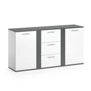 Vicco Cassettiera per camera da letto Antracite 40 x 80 cm con cassetti