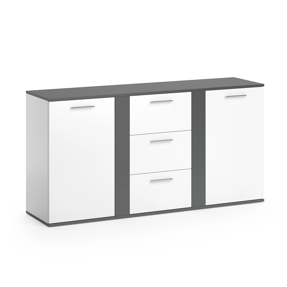 Vicco Cassettiera per camera da letto Antracite 40 x 80 cm con cassetti