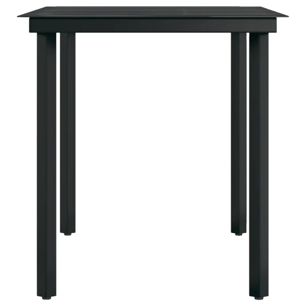 Set da Pranzo per Giardino 7 pz con Cuscini Marrone e Nero cod mxl 42242