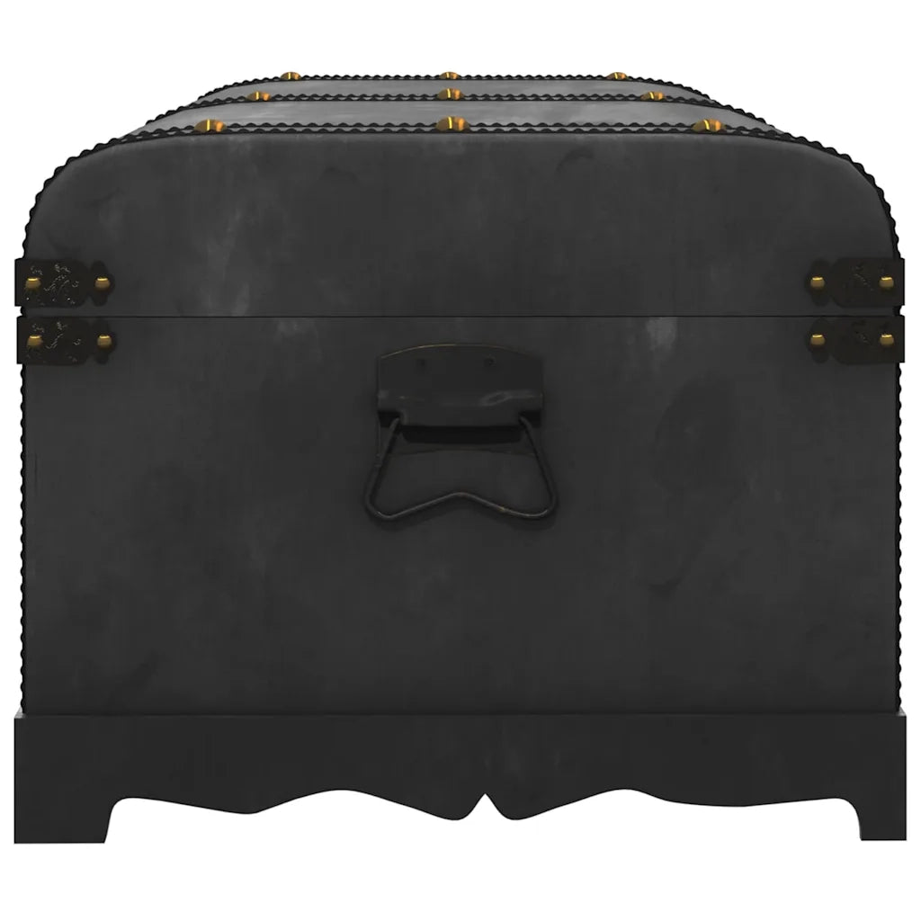 Baule del Tesoro in Legno Grande Nero CFW2736478