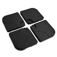 Set 4pz Base per Ombrellone da Giardino in Plastica 50 × 50 × 7.5cm