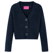 Cardigan da Bambina Lavorato a Mano Blu Marino 104cod mxl 108245