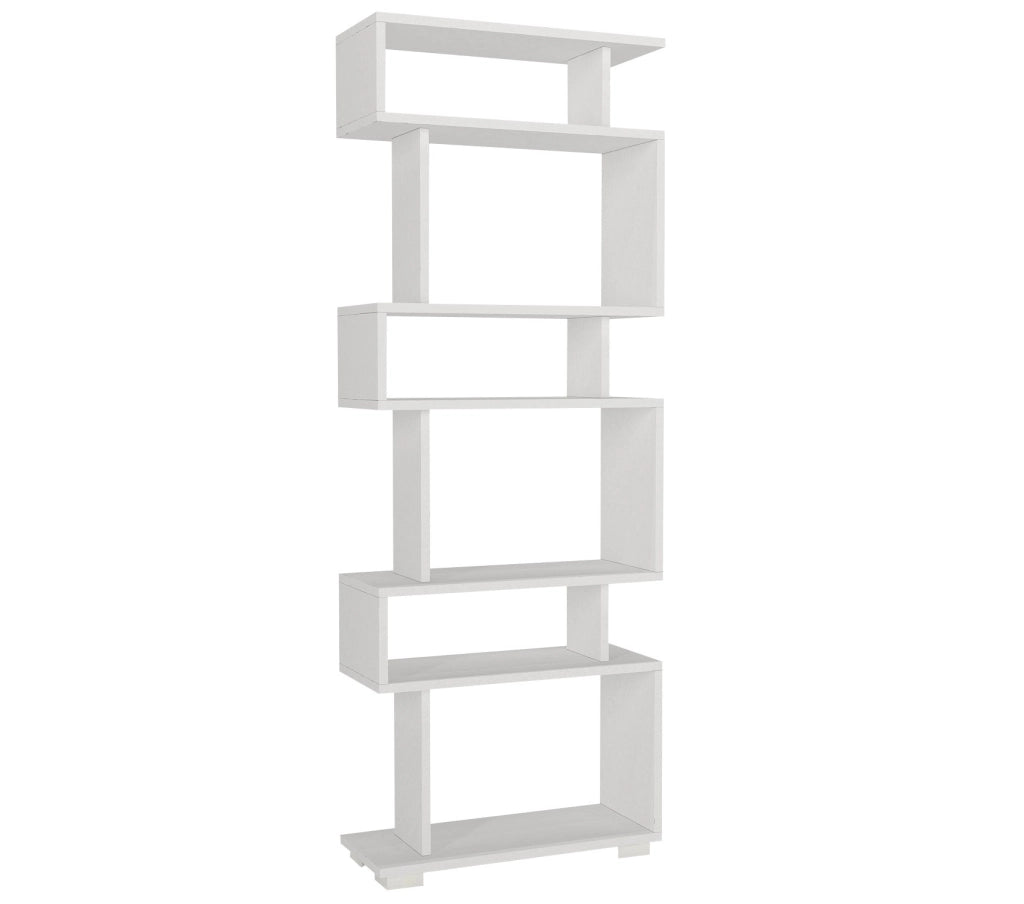 Libreria in legno "Blok" - 60 x 19 x 165 cm - Bianco