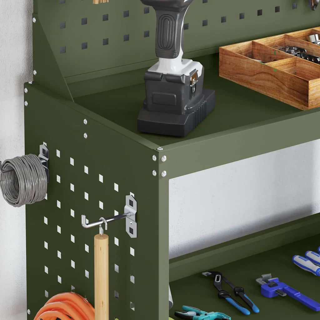 Carrello per Attrezzi con ruota Verde oliva 65 x 35 x 111 cm CFW4645543