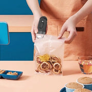 Macchina portatile per il riciclaggio di sacchetti di plastica e sacchetti di confezione alimentare (bianca)