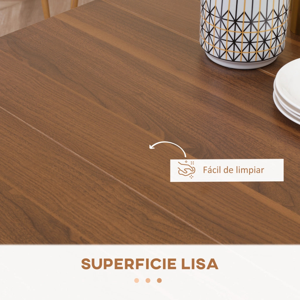 Tavolo da Pranzo Allungabile per 4-6 Persone ¨C Zephmum ¨C Legno Marrone 180x85x75 cm