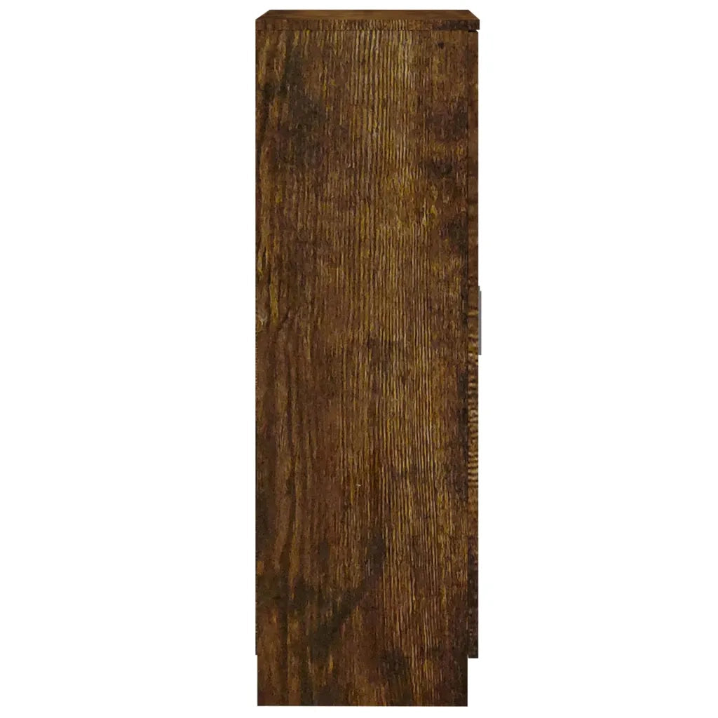 Scarpiera Rovere Fumo 55x35x108 cm in Legno Multistrato 342668