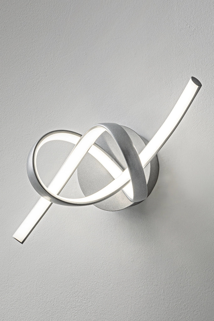 Curvy - Plafoniera LED 39W 3000K IP20 con struttura in alluminio finitura nero opaco, design sinuoso e tondeggiante - Rossini Group