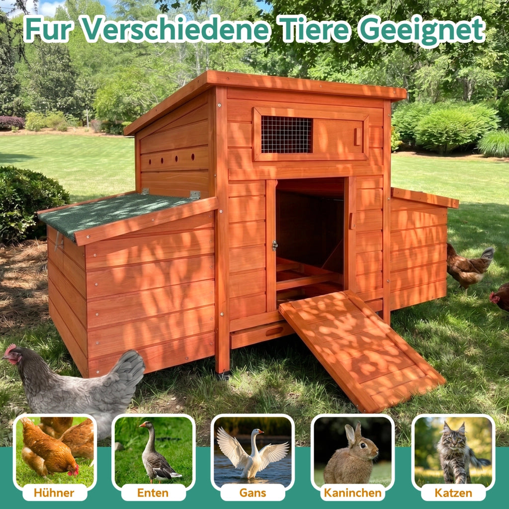 GABBIA PER GALLINE 83,5x72x24 cm Legno Dorato