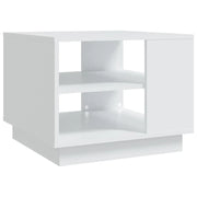 Tavolino da salotto | Tavolino da caff¨¨ | Tavolino da Soggiorno Bianco 55x55x43 cm in Truciolato