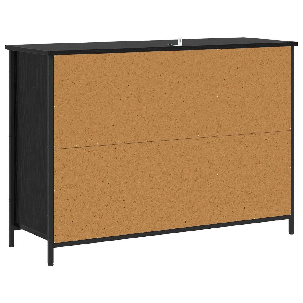 Credenza Rovere Nero 100 x 35 x 70 cm Legno ingegnerizzato 8010906