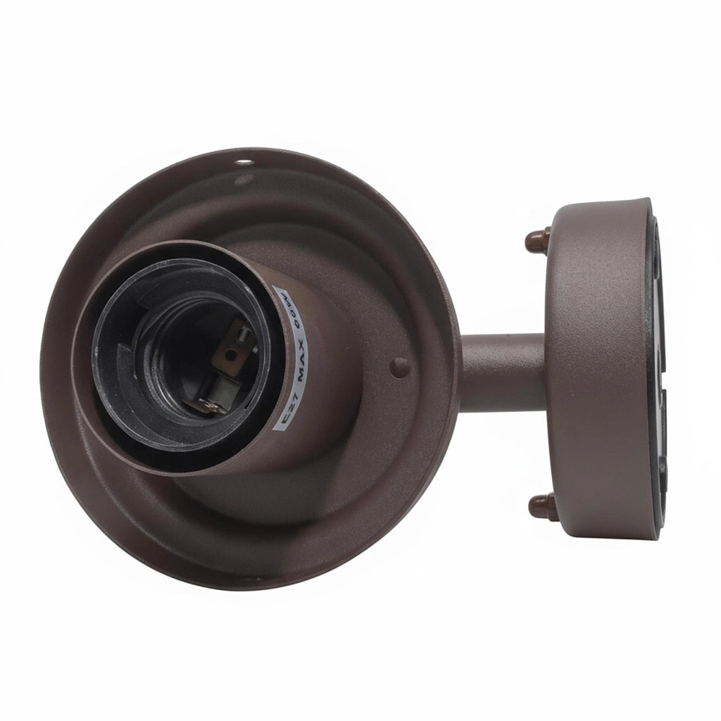 Applique lanterna da esterno E27 impermeabile IP54 design classico marrone luce per giardino balcone ingresso