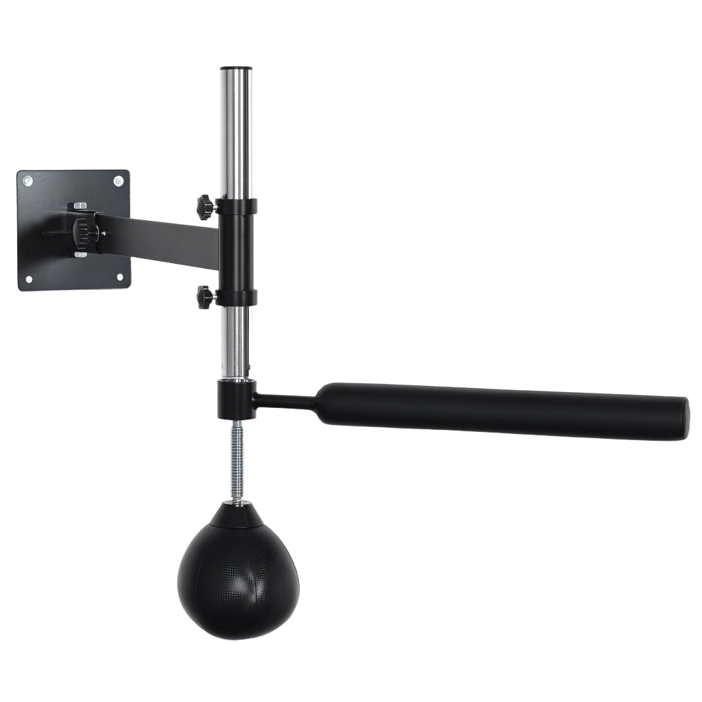 Speed Bag da Boxe Regolabile ¨C zephmum ¨C Acciaio e PU, Nero, 79x72x20 cm