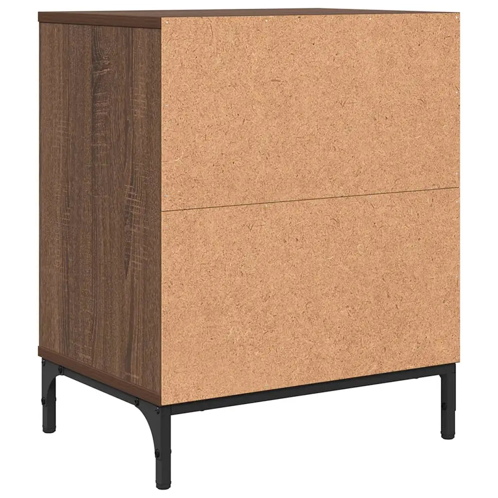 Armadio da Notte 2 pcs Rovere marrone 49 x 36 x 61 cm 883489