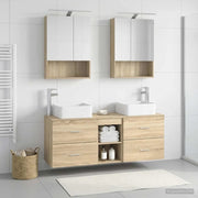 Set di mobili per il bagno 5 pcs Rovere Sonoma 3406761