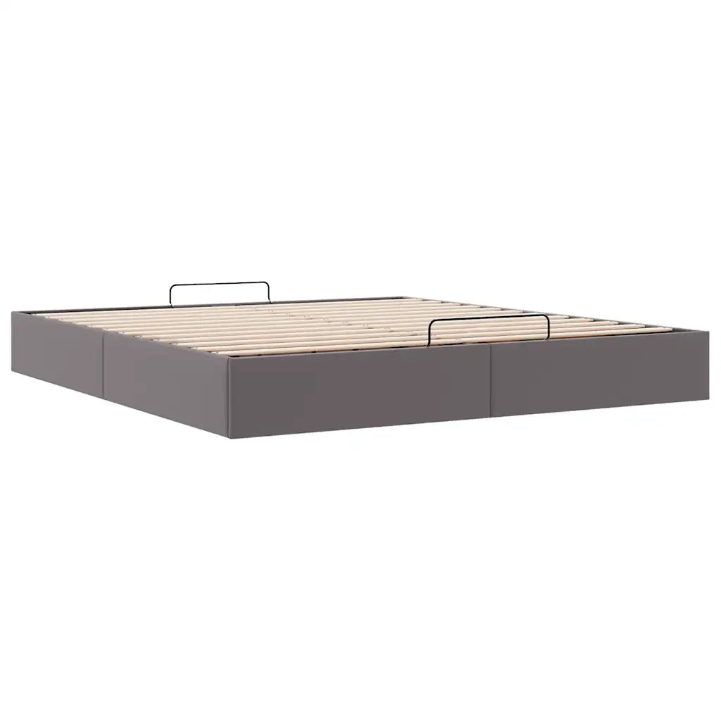 Struttura Letto Pouf senza Materasso 180x200 cm Similpelle
