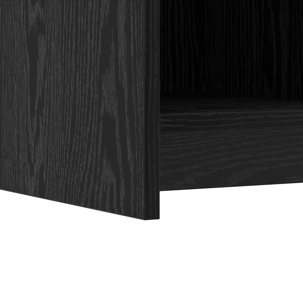 Mobile per scarpe Rovere Nero 85 x 39,5 x 70 cm 8011364