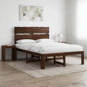 Letto matrimoniale con testiera ROSTOCK Marrone Scuro 3405491