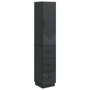 Set di armadi 2 pcs Nero 33 x 34,5 x 87 cm Legno ingegnerizzato