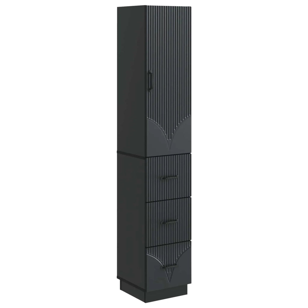 Set di armadi 2 pcs Nero 33 x 34,5 x 87 cm Legno ingegnerizzato