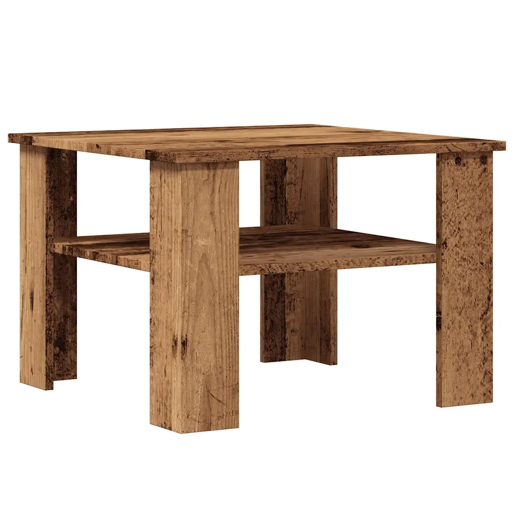 Tavolino da Salotto Legno Vecchio 60x60x42 cm Legno Multistrato