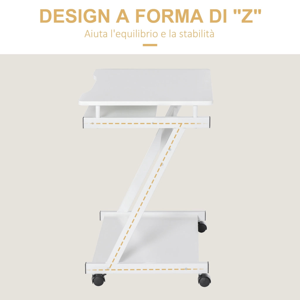 Tavolo da pranzo allungabile ¨C zephmum ¨C Bianco 60x48x73cm