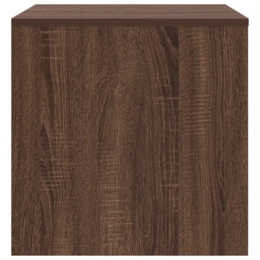 Tavolini Impilabili 3 pz Rovere Marrone in Legno Multistrato 815227