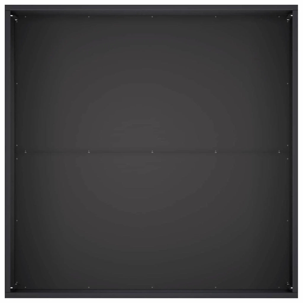 Vaso da giardino 2 pz Nero 60 x 60 x 40 cm 8005093