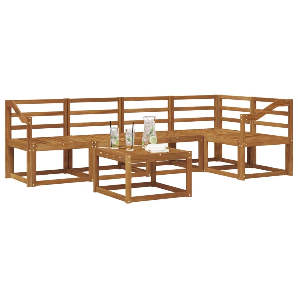 Set di divani da esterno 6 pcs Naturale