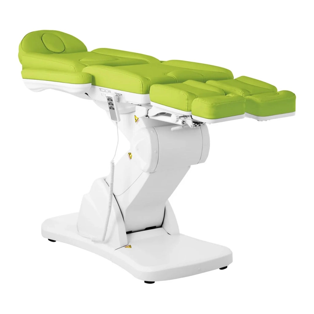 Poltrona pedicure elettrica professionale sintetica e acciaio inox verde 14_0001646
