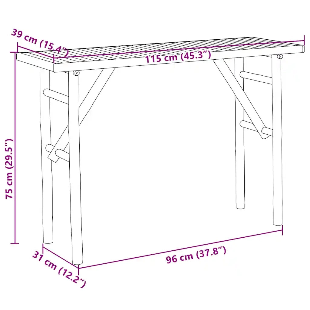 Tavolo Consolle 115x39x75 come in BambÃ¹