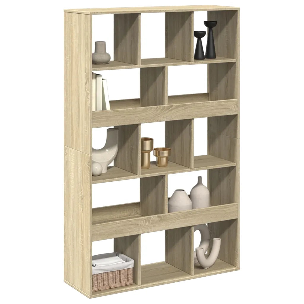 Libreria-Scaffale per Libri-Mobile di Stoccaggio Rovere Sonoma 100x33x156,5 cm in Truciolato 624238