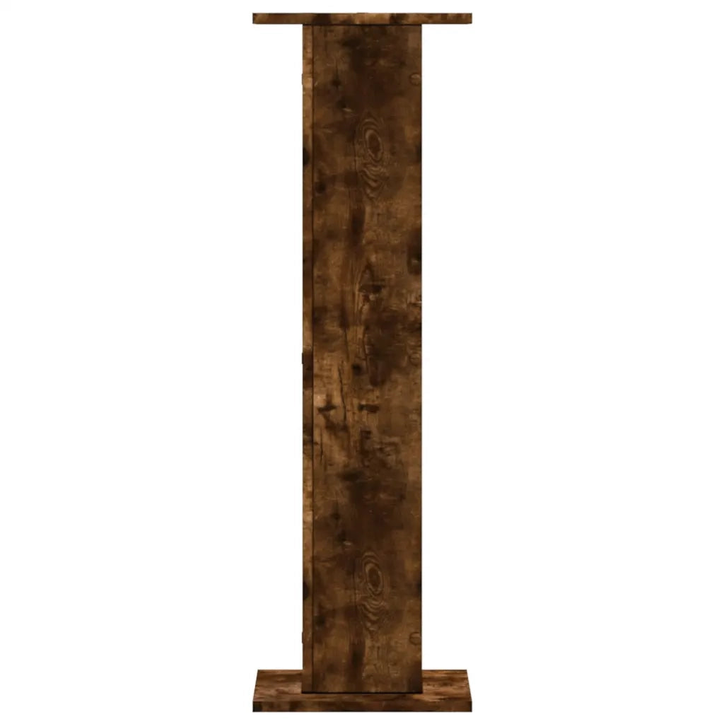 Supporti Altoparlanti 2 pz Rovere 30x30x95 cm Legno Multistrato