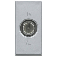 Presa coassiale bticino axolute hc4202d per impianti tv e sat