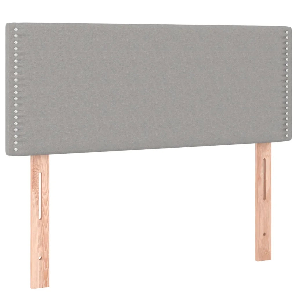 Letto a Molle Materasso e LED Grigio Chiaro 120x190 cm Tessuto 3270032
