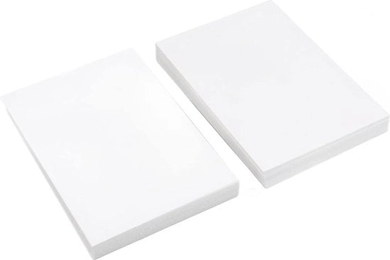 100 pezzi di carta cardstock 4x6 bianca carta vuota per flashcard - libro di progetti DIY - timbro a gomma per carta - arti e craft.