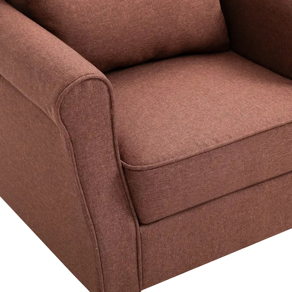 Poltrona Marrone in Tessuto  cod mxl 16150