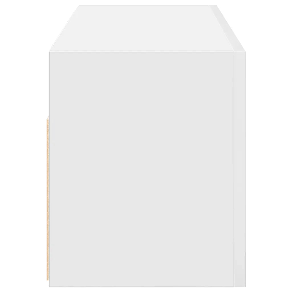 Mobile da Bagno a Parete Bianco 80x25x30cm in Legno Multistrato 860076