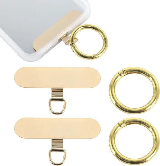 Pads per cavo telefonico - 2 pezzi con chiusura a molla - cintura per telefono universale - stabilità duratura - telefono cellulare - 2 parole chiave