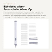 Aspiratore elettrico automatico a batterie - Bianco - Fili di aspirazione - Ideale per scuola e ufficio - Pratico e multifunzionale