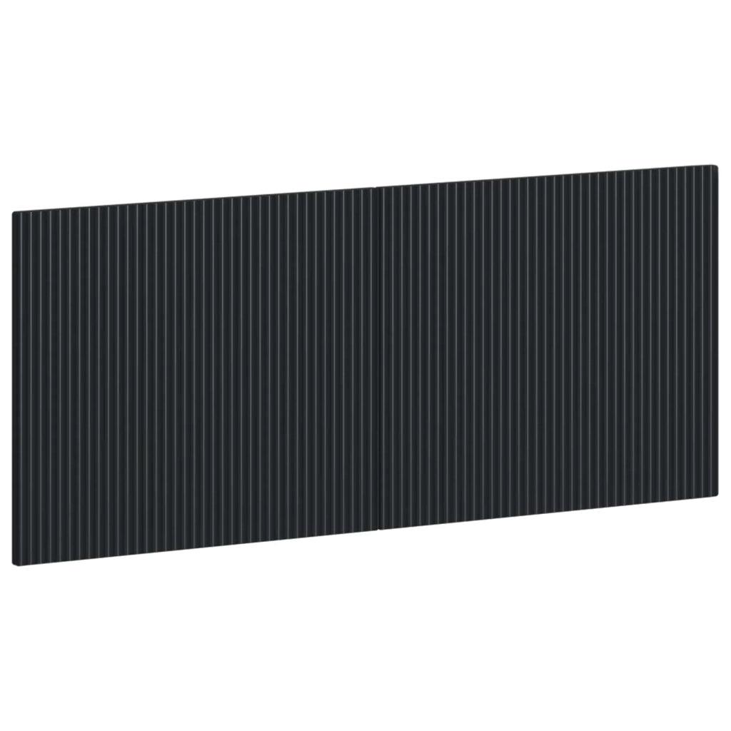 Testiera da Muro ARNHEM Nero Legno ingegnerizzato 896746