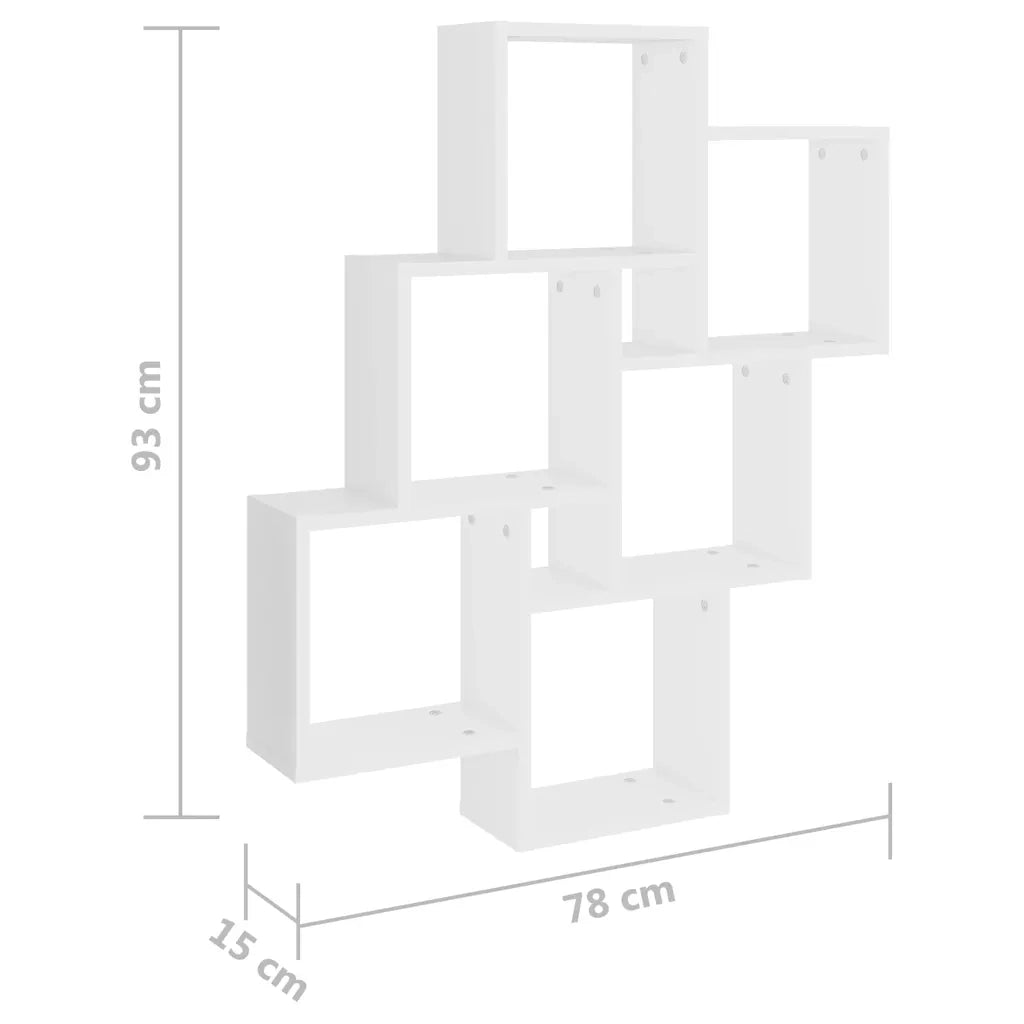 Scaffale a Parete Bianco 90x16x78 cm in Multistrato cod mxl 65993