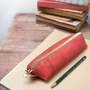 Borsa per matite - Borsa sottile per matite in curk - Chiusura di alta qualità - per bambini, adolescenti, donne, uomini - Disponibile in diverse colori
