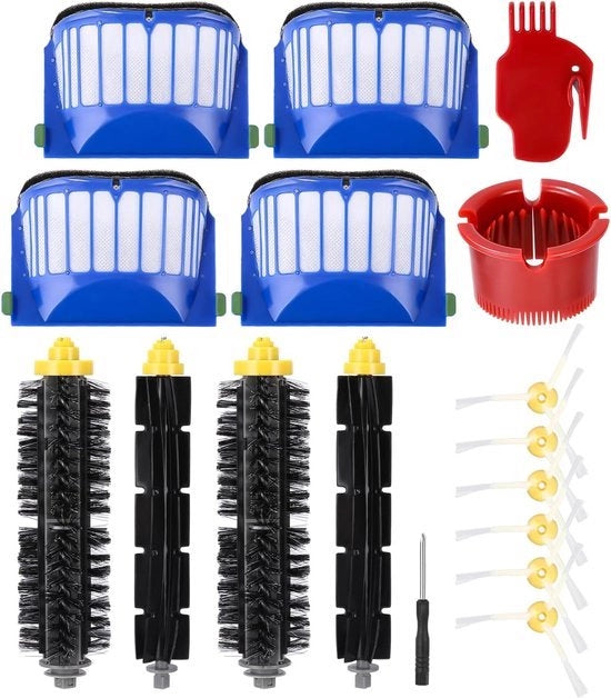 Accessori di ricambio Set di 17 borsette per Roomba 600 Serie 605 606 610 615 616 620 621 625 630 631 632 650 651 653 655 660 670 671 676 680 681