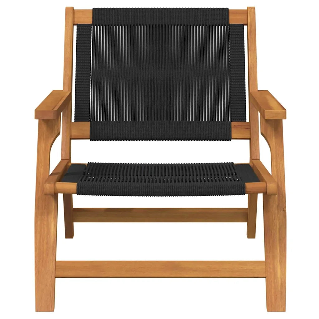 Arredamento da Giardino 2 pcs Nero 67 x 76 x 73 cm 367831