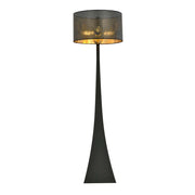 Piantana Contemporaneo Indra Acciaio Nero Oro 1 Luce E27 Ip20