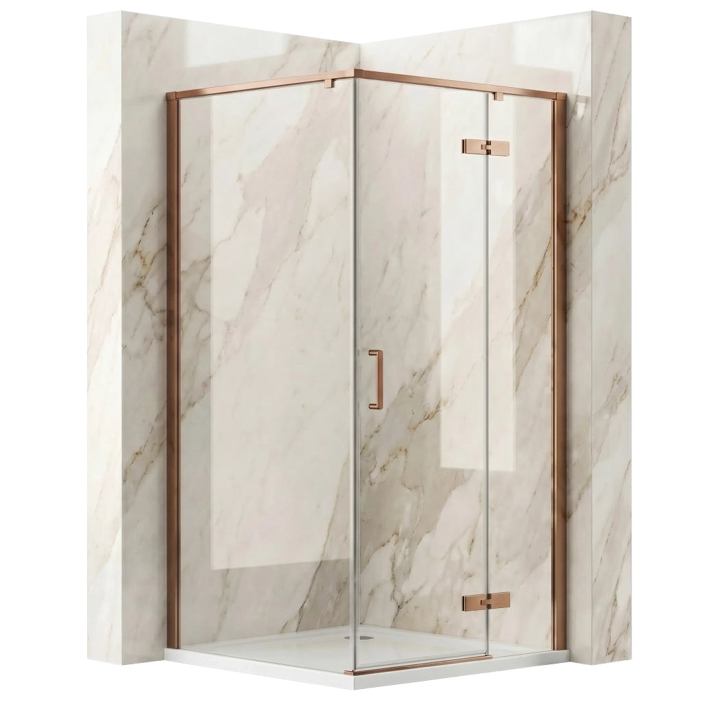 Cabina Doccia Rea Bruno 90x90 Brush Copper